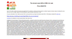 Desktop Screenshot of nhcl.com